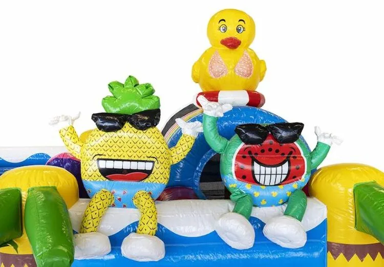 Hüpfburg Sommerfest mieten Versmold – Frontansicht – Warendorf