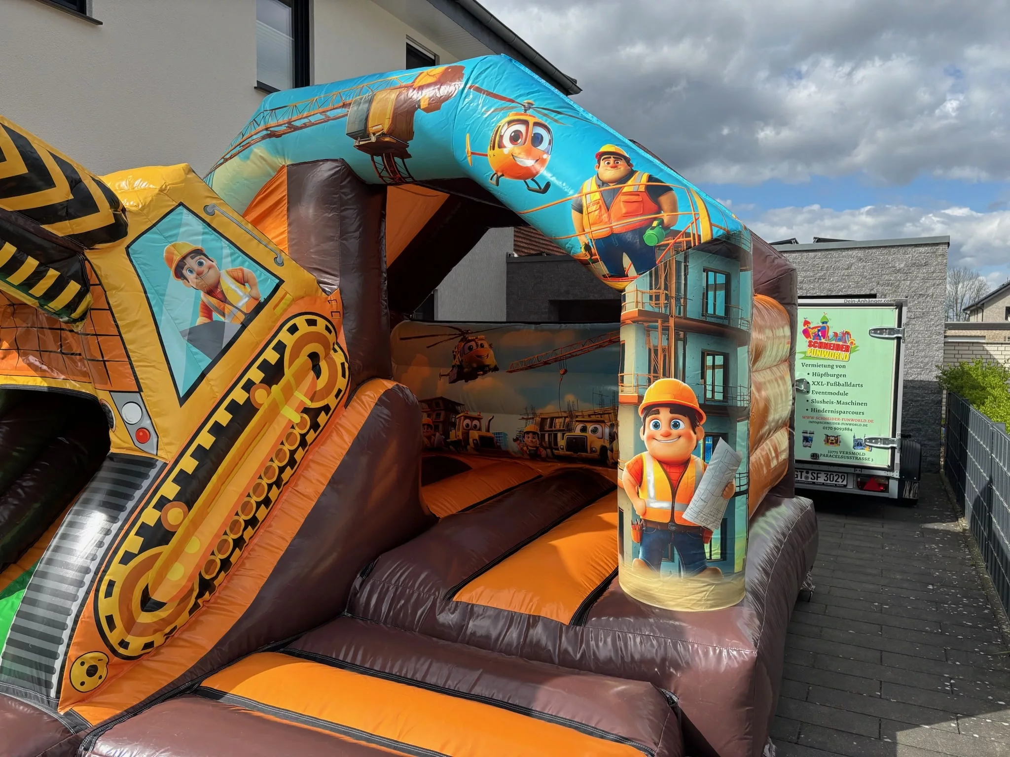 Hüpfburg Bagger - Bild 4 - Schneider Funworld