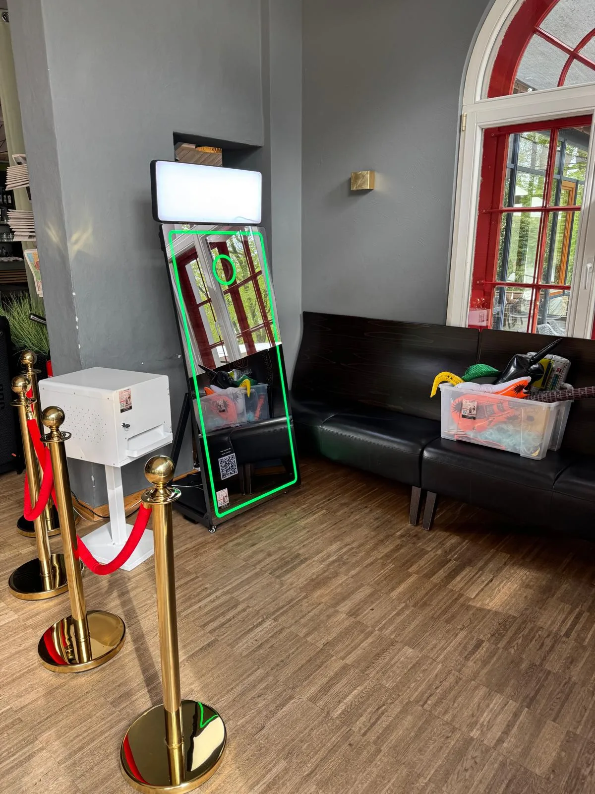 Premium Fotospiegel Magic Mirror mit weißer Druckerbox